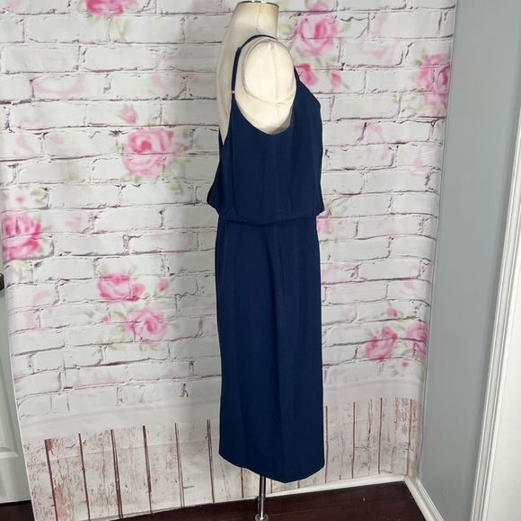 Dress the population NWOT Alondra Blouson Sheath Dress in midnight blue - Picture 4 of 12
